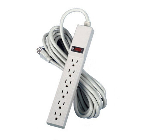 99026 - Fellowes ECONOMICAL FELLOWES POWER STRIP WITH 6 OUTLETS. OFFICE GRADE POWER STRIP HAS 3-P