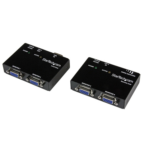 ST121UTP - StarTech.com EXTEND AND DISTRIBUTE A VGA SIGNAL TO 2 LOCAL, AND 2 REMOTE DISPLAYS OVER CAT5 O
