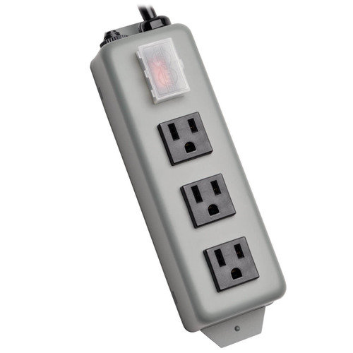 3SP9 - Tripp Lite WABER INDUSTRIAL POWER STRIP METAL 5-15R 3 OUTLET 5-15P 9 CORD