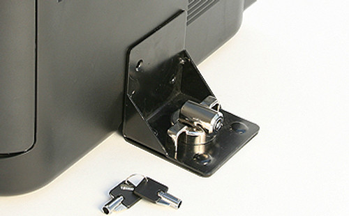 NGLB03 - Noble Locks PROVIDES STRONG, CABLE-FREE SECURITY. THE L BRACKET UTILIZES SHEER ADHESIVE STRE