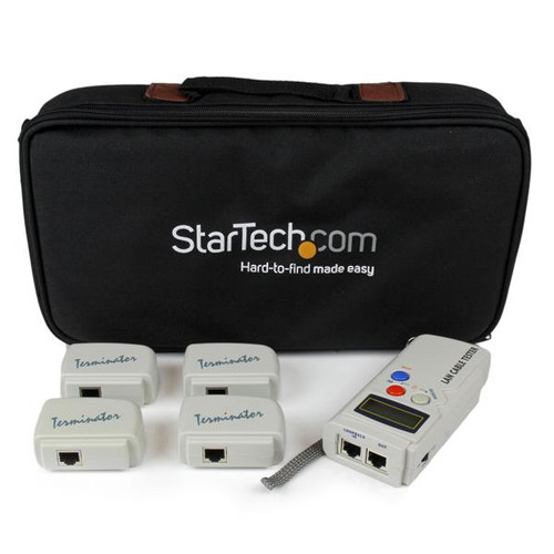 LANTESTPRO - StarTech.com TEST SEVERAL CABLE RUNS SIMULTANEOUSLY - LAN CABLE TESTER - NETWORK CABLE TESTER