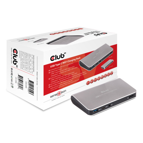 CSV-1560 - CLUB3D USB C MST DOCKING STATION DUAL DISPLAY