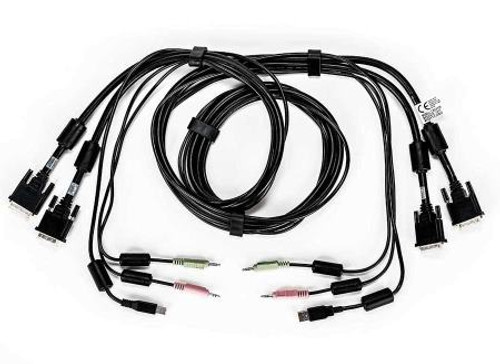 CBL0120 - Vertiv CABLE ASSY, 2-DVI-I/1-USB/2-AUDIO, 6FT