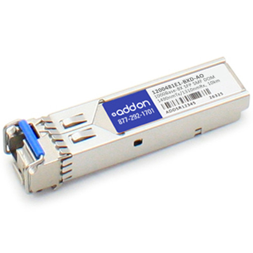 1200481E1-BXD-AO - AddOn Networks ADDON ADTRAN 1200481E1 COMPATIBLE TAA COMPLIANT 1000BASE-BX SFP TRANSCEIVER (SMF