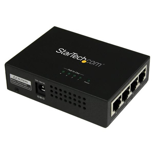 POEINJ4G - StarTech.com DELIVER POWER AND DATA TO FOUR POE-POWERED DEVICES (PD) USING THIS WALL-MOUNTABL