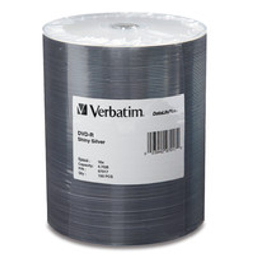 97017 - Verbatim DVD-R 4.7G 16X DATALIFEPLUS 100PK SILVER