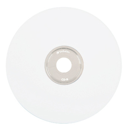 95251 - Verbatim CD-R 80 MIN 700MB 52X , WHITE INKJET PRINTABLE, 100 PK SP