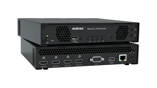 MVX-D6152-4 - Matrox MAEVEX 6152 QUAD 4K HDMI DECODER