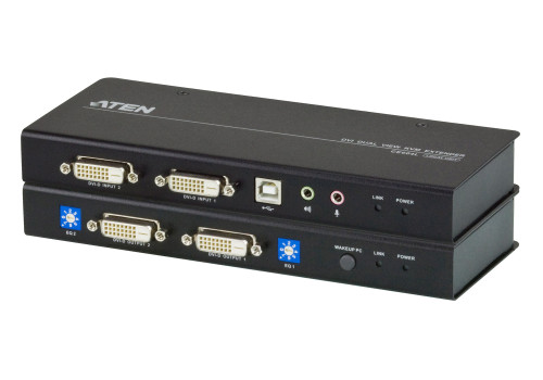 CE604 - ATEN DVI DUAL VIEW KVM EXTENDER UP TO 200 FT.3 YEARS WARRANTY