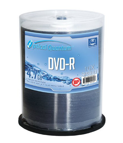 OQBPDMR16SIP - Vinpower Digital 100PK DVD-R 4.7GB OPTICAL