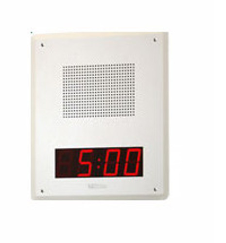 VIP-429-D - Valcom IP TALKBACK SPEAKER FACEPLATE UNIT W/DIGITAL CLOCK