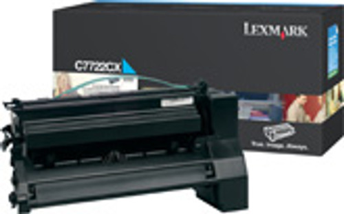 C7722CX - Lexmark TONER CARTRIDGE - CYAN - 15000 PAGES AT 5% COVERAGE - FOR LEXMARK C772N / C772DN