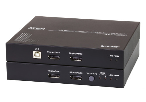 CE924 - ATEN USB DP DUAL DISPLAY HDBASET 2.0 KVM EXTENDER