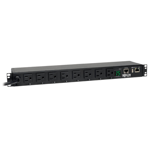 PDUMH15NET2LX - Tripp Lite 1.4KW SINGLE-PHASE SWITCHED PDU WITH LX PLATFORM INTERFACE, 120V OUTLETS (8 5-15