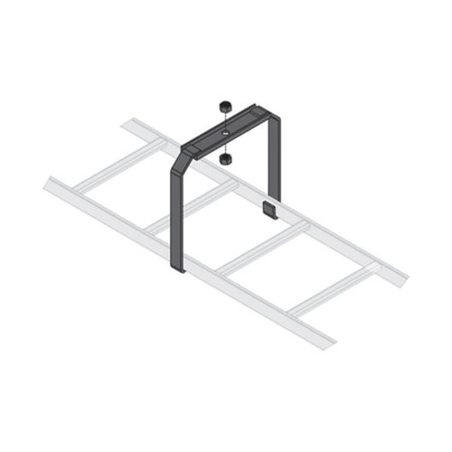 CLB-CSB-W24 - MIDDLE ATLANTIC PRODUCTS LADDER CENTER SUPPORT BKT, 24IN W,STEEL CONSTRUCTION, BLACK FINISH