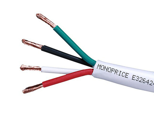 4038 - Monoprice 12AWG, CL2, 76.2 m electrical wire White 3000" (76.2 m)