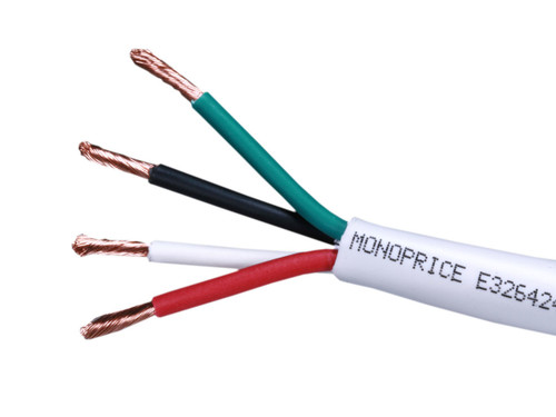 4039 - Monoprice 14 AWG, 30.48 m electrical wire White 1200" (30.5 m)