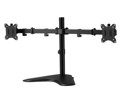 2EZSTAND - Amer Networks ARTICULATING DUAL MONITOR STAND 90 TILT 180 SWIVEL 360 ROTATION HEIGHT ADJUSTMEN