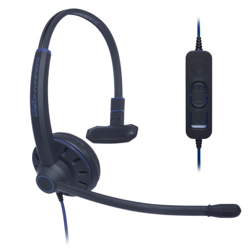 575-344-001 - JPL COMMANDER-1 - USB-A WIRED MONAURAL NOISE CANCELLING HEADSET, VOLUME & MUTE I