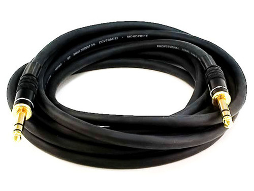 4795 - Monoprice 4795 audio cable 179.9" (4.57 m) 6.35mm TRS Black