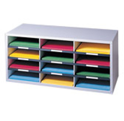 25004 - Fellowes 12-COMPARTMENT SORTER KEEPS LETTER SIZE LITERATURE, FILES, AND FORMS ORGANIZED A