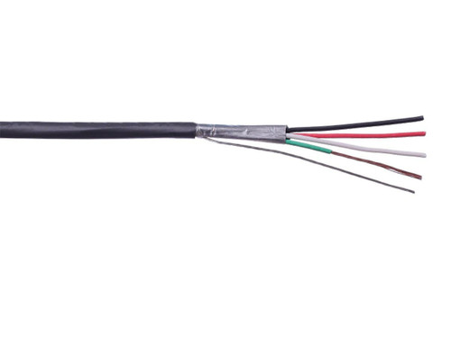 34010 - Monoprice SYSTON 22/4 STRANDED OVERALL SHIELDED CMR/CL3R SECURITY AND CONTROL CABLE GRAY 1