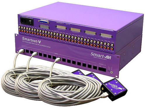 SNV16X04S - Smart-AVI COMPOSITE VIDEO/AUDIO/IR OVER CAT5