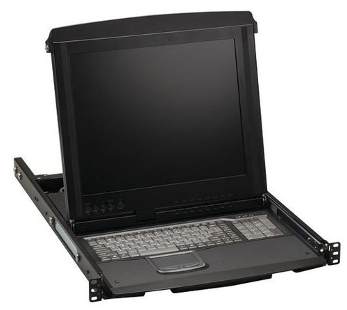 KVT517A-8PV - Black Box 17" LCD CONSOLE DRAWER WITH 8-PORT VGA/PS2 KVM SWITCH, GSA, TAA