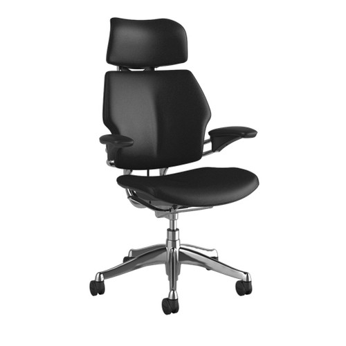 F211ATL10N------ - Humanscale FREEDOM TASK CHAIR W/ HEADREST, STANDARD DURON ARMS, POLISHED ALUMINUM W/ GRAPHI