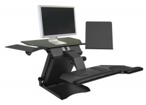 6100 - HealthPostures TaskMate Executive Black PC Multimedia stand