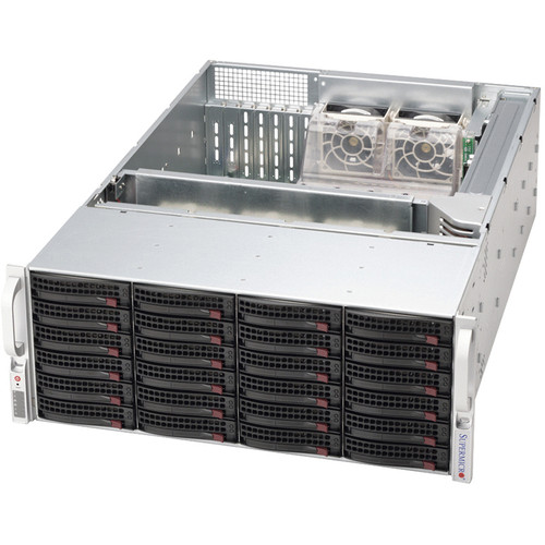 CSE-846BE2C-R1K28B - Supermicro CHASSIS, (EOL)BLACK 4U SC846B W/ SAS3 DUAL EXPANDER & 1280W PWS, BLACK