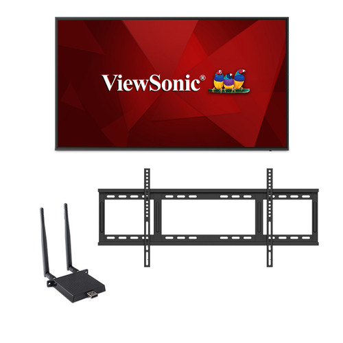 CDE7520-E1 - Viewsonic 75IN 4K DISPLAY BUNDLE WITH MOUNT