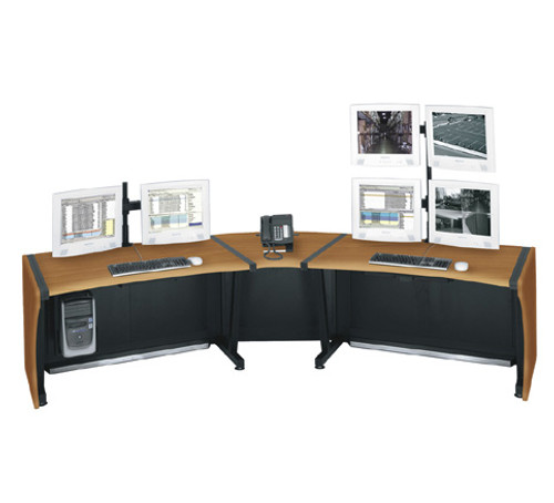 LD-4830PS - MIDDLE ATLANTIC PRODUCTS 48 INCH LCD MONITORING DESK, PS,ECONOMICAL MONITORING AND CONTROL WORKSTATION WI