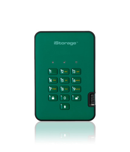 IS-DA2-256-2000-GN - iStorage DISKASHUR2 256-BIT 2TB - GREEN