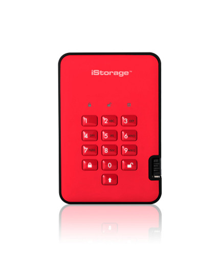 IS-DA2-256-5000-R - iStorage DISKASHUR2 256-BIT 5TB - RED