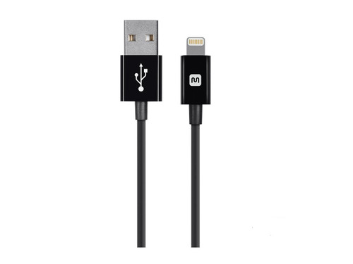 12839 - SELECT SERIES APPLE MFI CERTIFIED LIGHTNING TO USB CHARGE & SYNC CABLE, 6FT BLAC