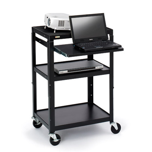 A2642 - Bretford AV CART, ADJ TOP SHELF, 4 CASTERS