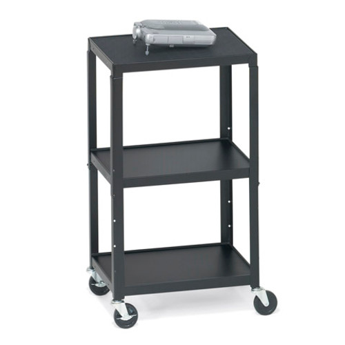 A2642-E5 - Bretford AV CART, ADJ TOP SHELF, 5 CASTERS