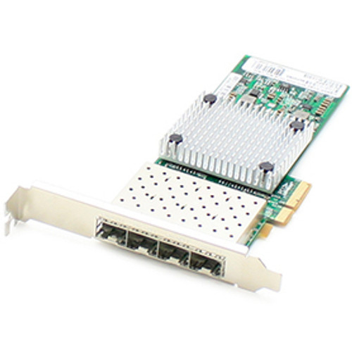 ADD-PCIE-4SFP+ - AddOn Networks ADDON INDUSTRY STANDARD COMPARABLE 10GBS QUAD OPEN SFP+ PORT PCIE X8 NETWORK IN