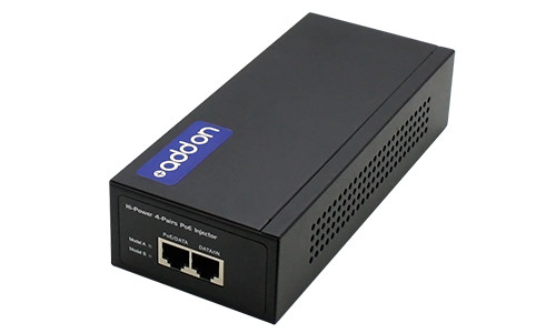 ADD-POEINJCT60W - AddOn Networks ADDON 60W POE POWER INJECTOR (IEEE802.3AF/IEEE802.3AT 57V 60W MAX,10/100BASE-T A