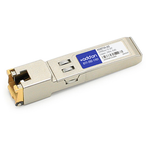 AGM734-AO - AddOn Networks ADDON NETGEAR AGM734 COMPATIBLE TAA COMPLIANT 1000BASE-TX SFP TRANSCEIVER (COPPE