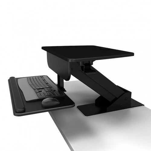 A-STSCB - Atdec SIT-TO-STAND WORKSTATION CONVERTS ANY TRADITIONAL DESK INTO A HEIGHT ADJUSTABLE