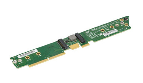 AOC-SMG3-2H8M2-B-O - Supermicro PERIPHERAL, 2X HYBRID NVME/SATA M.2 CARRIER FOR BIG TWIN,HF,ROHS, HYBRID (NVME O