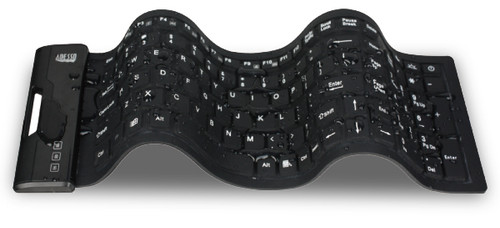 AKB-222UB - Adesso SLIMTOUCH 222 ANTIMICROBIAL WATERPROOF FLEX KEYBOARD (COMPACT SIZE)