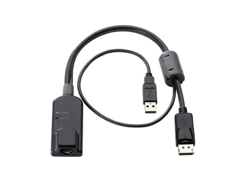 AF654A | Hewlett Packard Enterprise KVM Console USB/Display Port Interface Adapter KVM cable Black