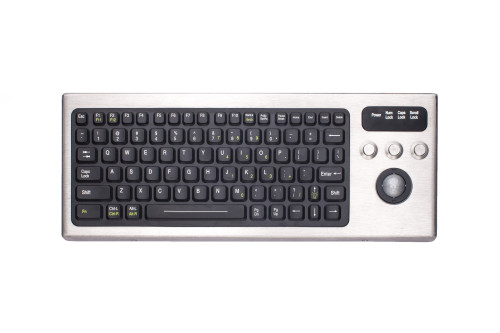 DBL-810-TB-PS2-PR - IKEY NEMA4X BACKLIT 81 PS2 KYB W/ 25MM TRACKBALL AND PULL-UP RESISTORS