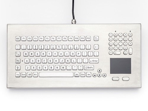 DT-102-SS-NI - IKEY STAINLESS DESKTOP KEYBOARD W/102 KEY & TP WITH PS2 CABLE
