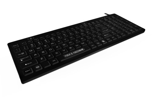 DCOOL/B5 - Man & Machine FULL-SIZED, WATER-RESISTANT, SEALED, SILICONE KEYBOARD. THIS IS A GREAT VALUE KE