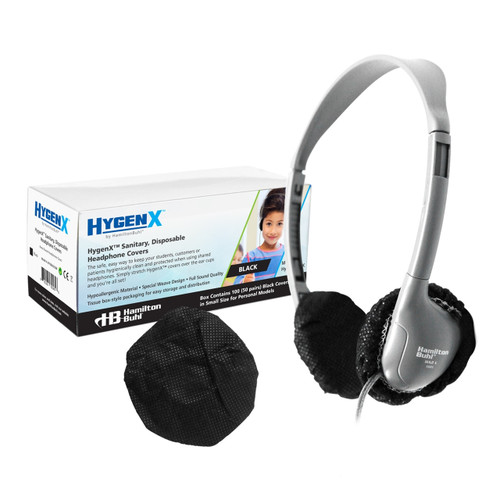 HYGENX25BK - Hamilton Buhl EAR COVERS 2.5 BLACK 50 PR