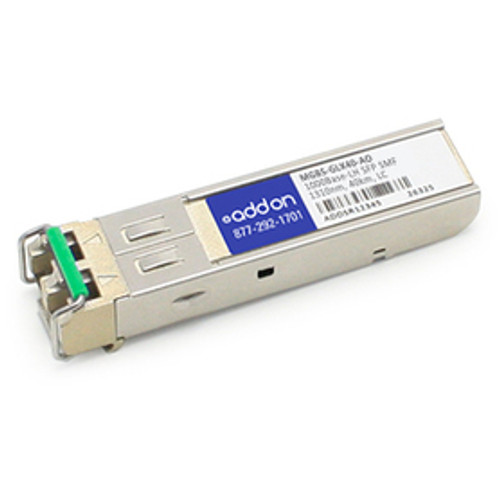 MGBS-GLX40-AO - AddOn Networks AMER MGBS-GLX40 COMP TAA SFP SMF LC XCVR